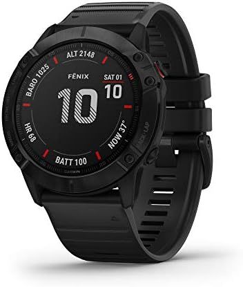 Garmin Fenix 6X Pro, Premium Multisport GPS Watch, Features Mapping, Music, Grade-Adjusted Pace G... | Amazon (US)