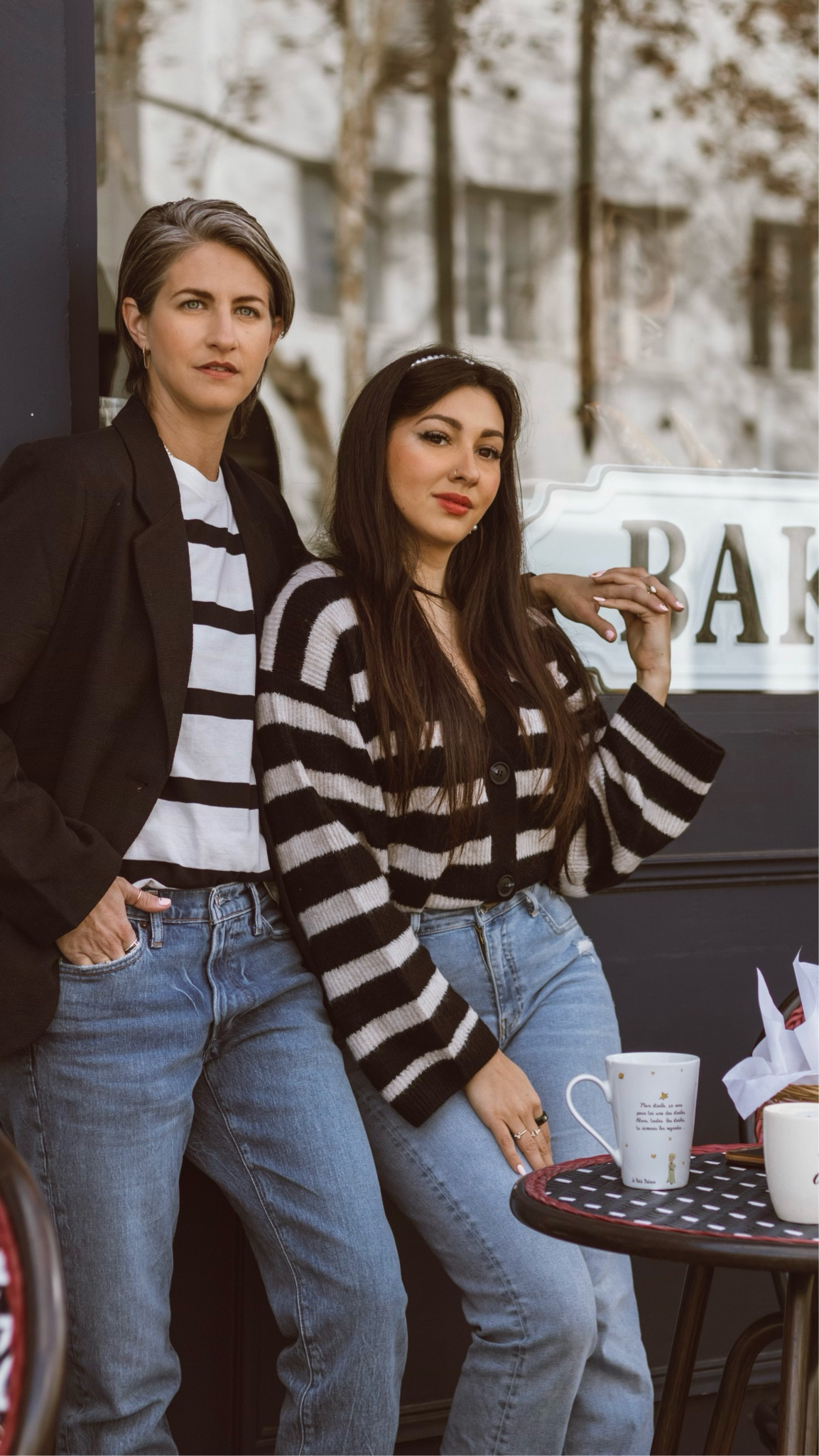 Bistro outfit / parisian style / parisian chic / striped sweater / French girl style / casual outfits / matching couple / couples outfits

#LTKunder50 #LTKFind #LTKstyletip