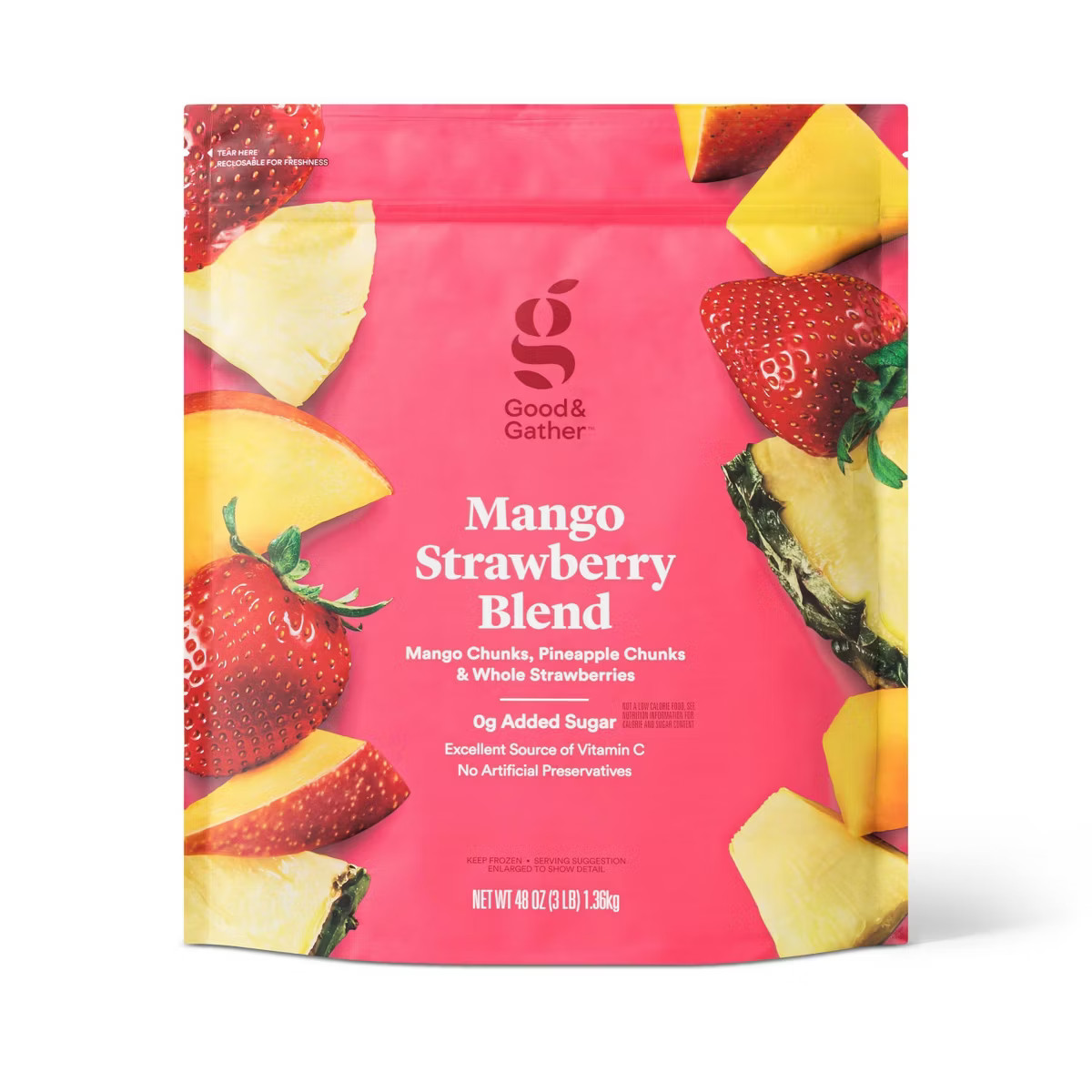 Frozen Mango Strawberry Fruit Blend - 48oz - Good & Gather™ | Target