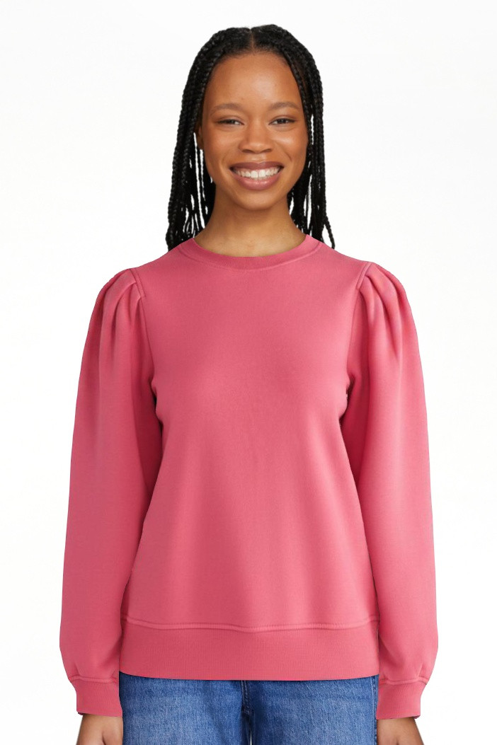 Scoop Women\u2019s and Women's Plus Pleat Shoulder Sweatshirt, Sizes XS-4X | Walmart (US)