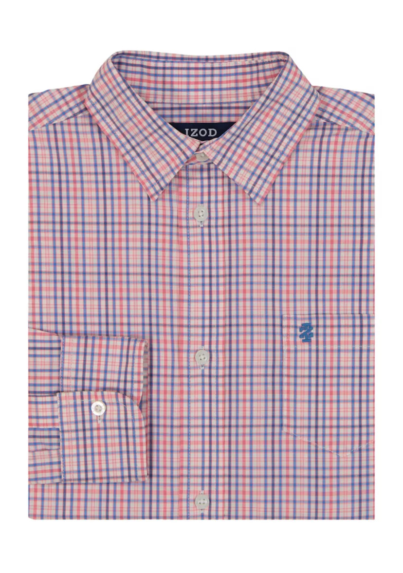 Boys 8-20 Stretch Provincetown Plaid Button Down Shirt | Belk