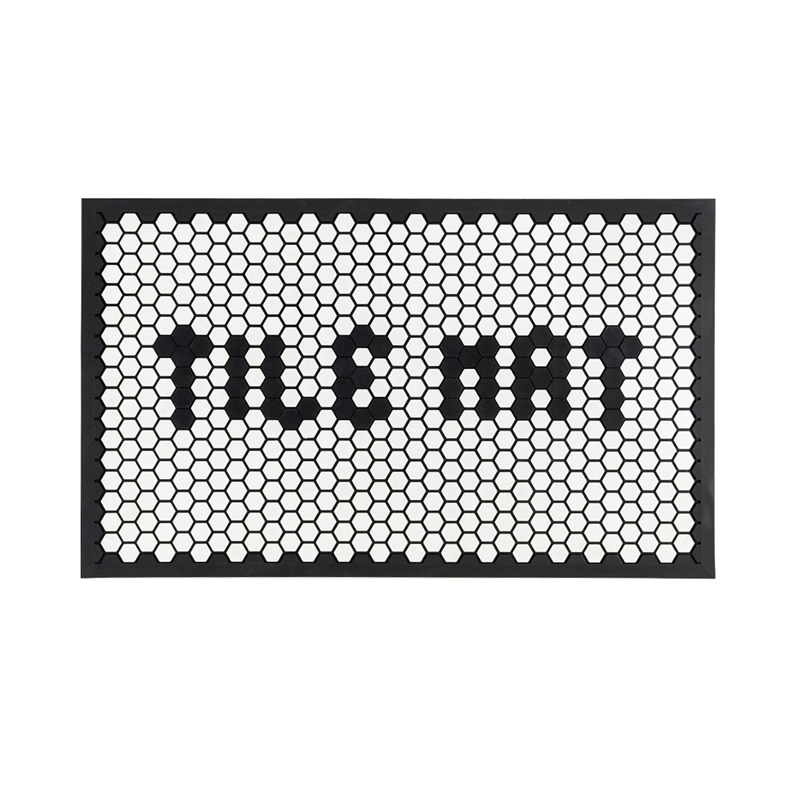 Letterfolk Customizable Doormat - Standard All Weather Non-Slip Rubber Doormat 18x30 - White | Amazon (US)