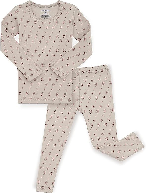 AVAUMA Baby Boys Girls Pajama Set 6M-7T Kids Cute Toddler Snug fit Pattern Design Pjs Cotton Sleepwe | Amazon (US)