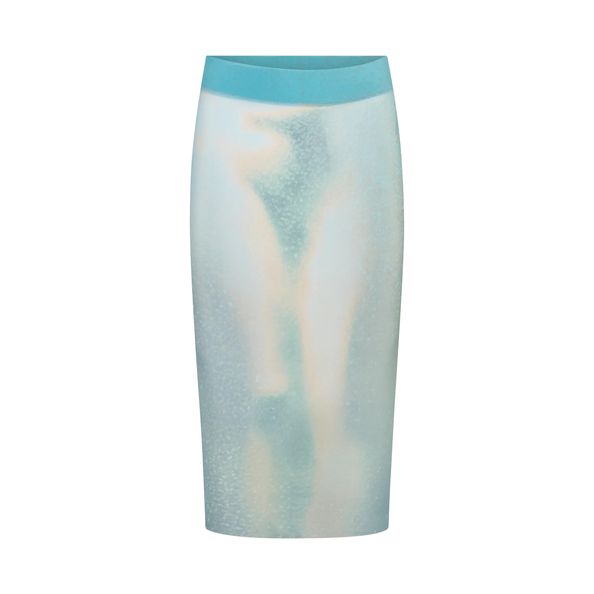 MESH COVER-UPS MIDI SKIRT | CYAN FK BODY PRINT | SKIMS | SKIMS (US)