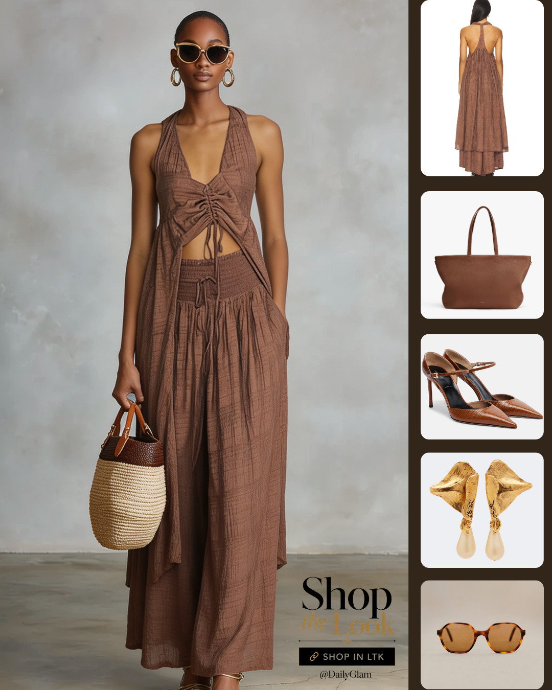 “Effortless Brown Flowy Dress | Perfect Casual Vacation & Summer Outfit”

#BrownDress #FlowyDress #CasualOutfit #VacationOutfit #SummerDress 

 #LTKootd #LTKOver40 #LTKWorkwear