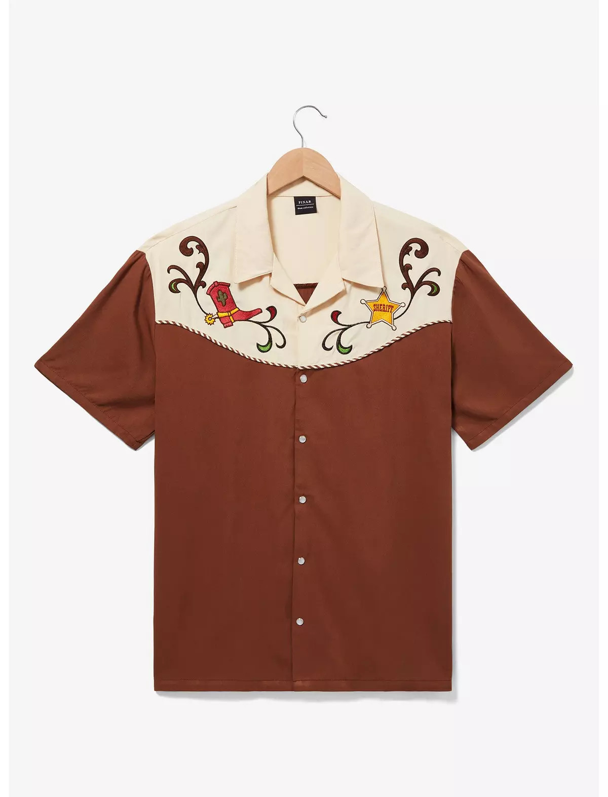 Disney Pixar Toy Story Sheriff Woody Western Button-Up - BoxLunch Exclusive | BoxLunch