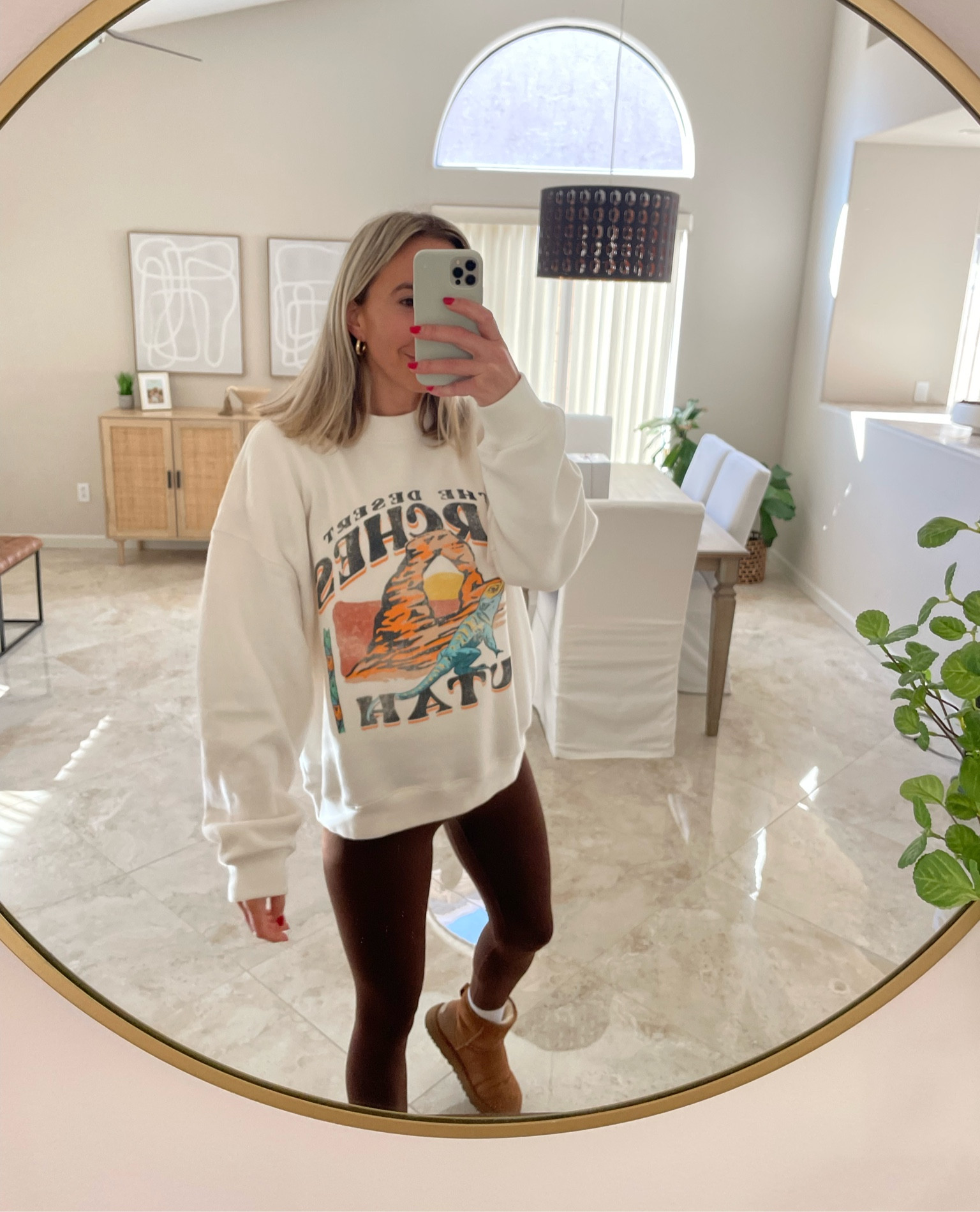 Abercrombie sale oversized crewneck with lululemon brown aligns, comfy outfit, lounge fit, travel fit 

#LTKsalealert #LTKunder100 #LTKtravel