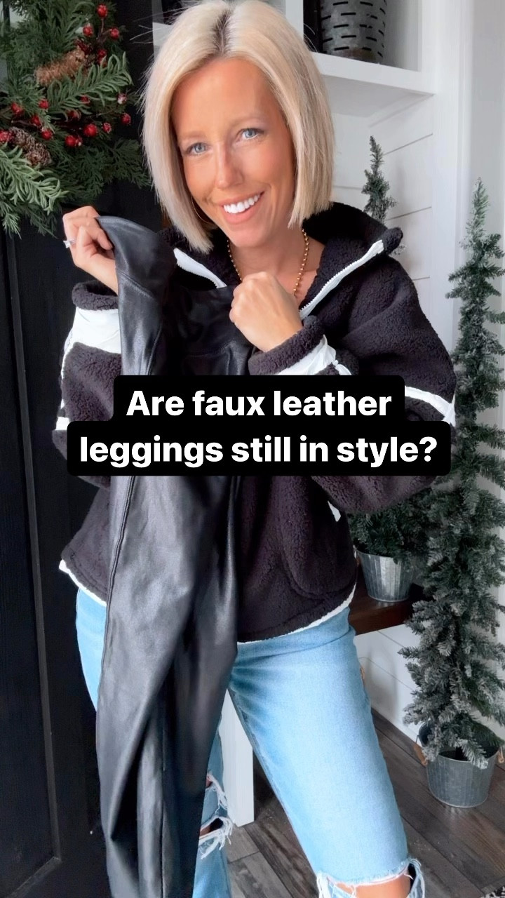 I’m so excited! My favorite @amazon joggers now come in a faux leather option!!! How fun!!! #ad
I love these new tops too!!! The material is sooooo nice and I love the fit! #founditonamazon
⬇️⬇️⬇️
Tops sized up to medium
Faux leather joggers sized up to medium for a more relaxed fit.
Brown and pink joggers TTS
New Balance shoes TTS and so comfy!


#LTKFindsUnder50 #LTKWatchNow #LTKSaleAlert