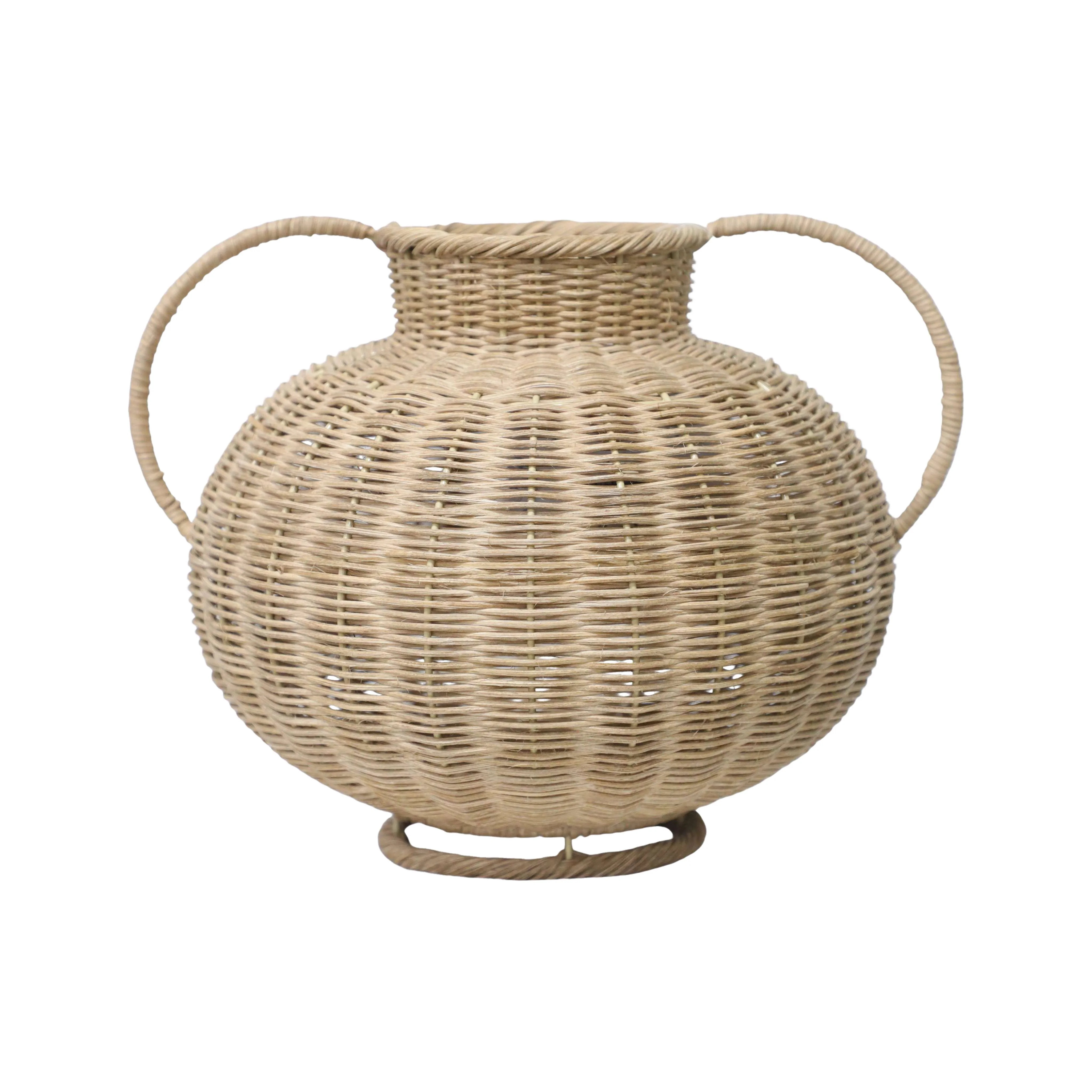 My Texas House 8.86" Natural Rattan Vase Decoration | Walmart (US)
