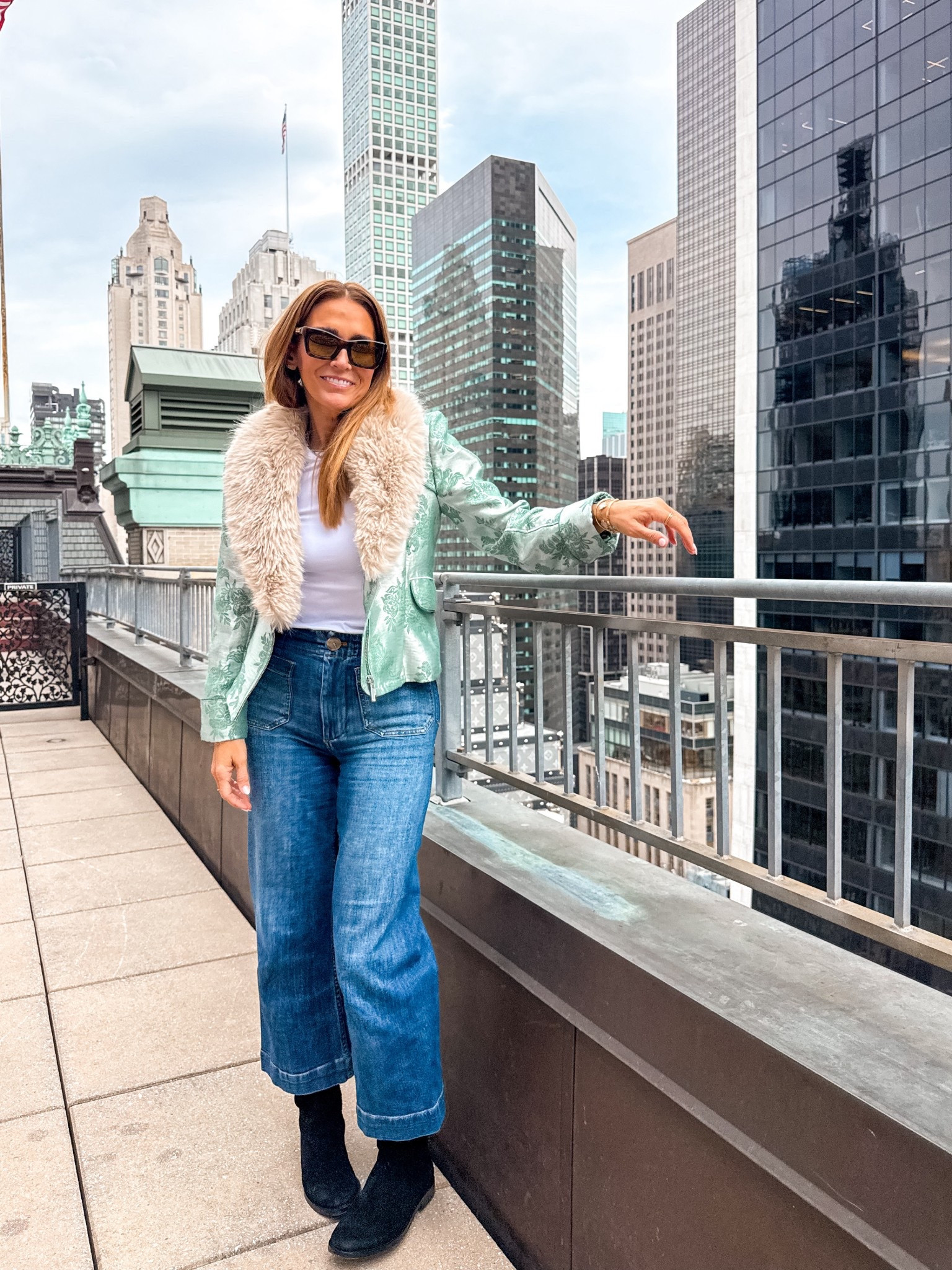 Viral denim, statement jacket, Plaza terrace 



#LTKgrwm #LTKootd #LTKPetite