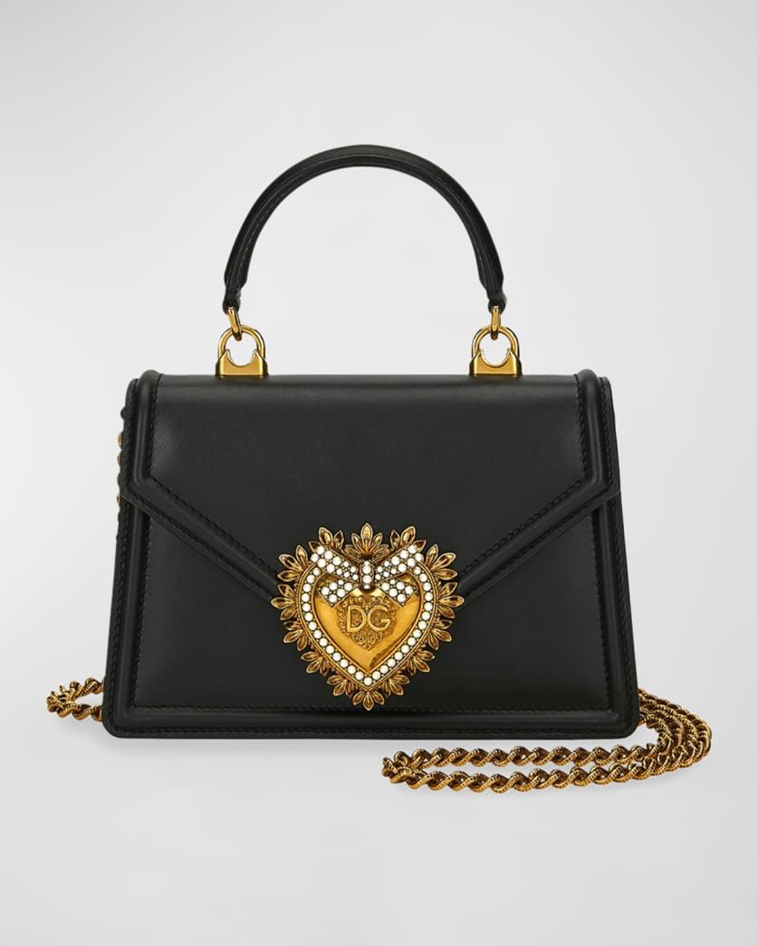 Devotion Mini Leather Top-Handle Bag | Neiman Marcus