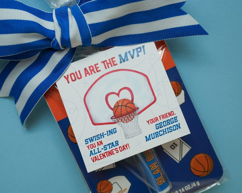 DIGITAL Basketball Personalized Valentine's Printable PDF - Etsy | Etsy (US)