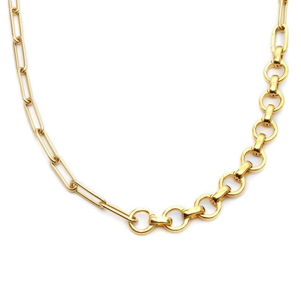 The Convertible Necklace, Gold 16" | Jet Set Candy (US)