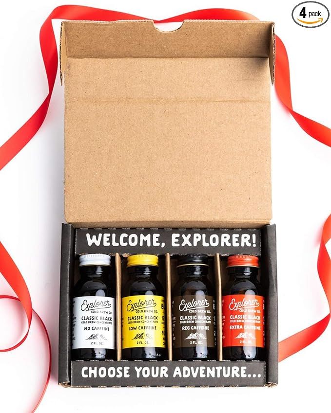 Explorer Gift Pack | Cold Brew Super Concentrate | 4 Caffeine Level Sampler | Amazon (US)