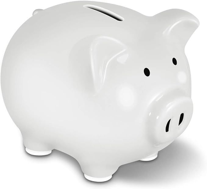 Koicaxy Piggy Bank, Child to Cherish Ceramic Pig Piggy Banks Money Bank Coin Bank for Boys Kids G... | Amazon (US)