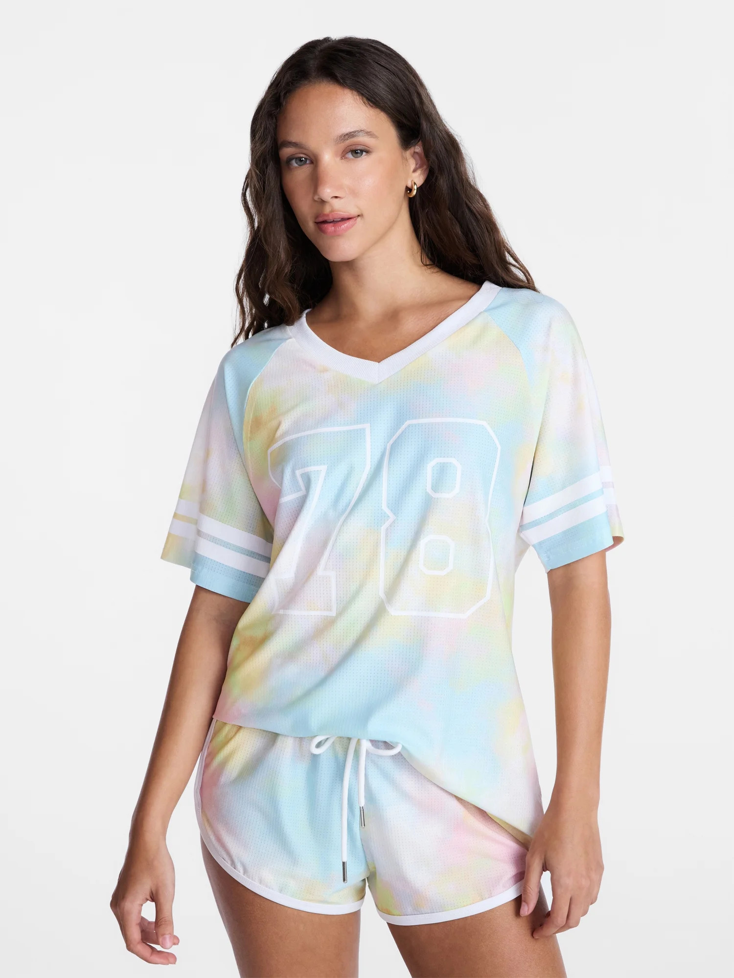 No Boundaries Printed Oversized Graphic Jersey, Women's XXS-XXL | Walmart (US)