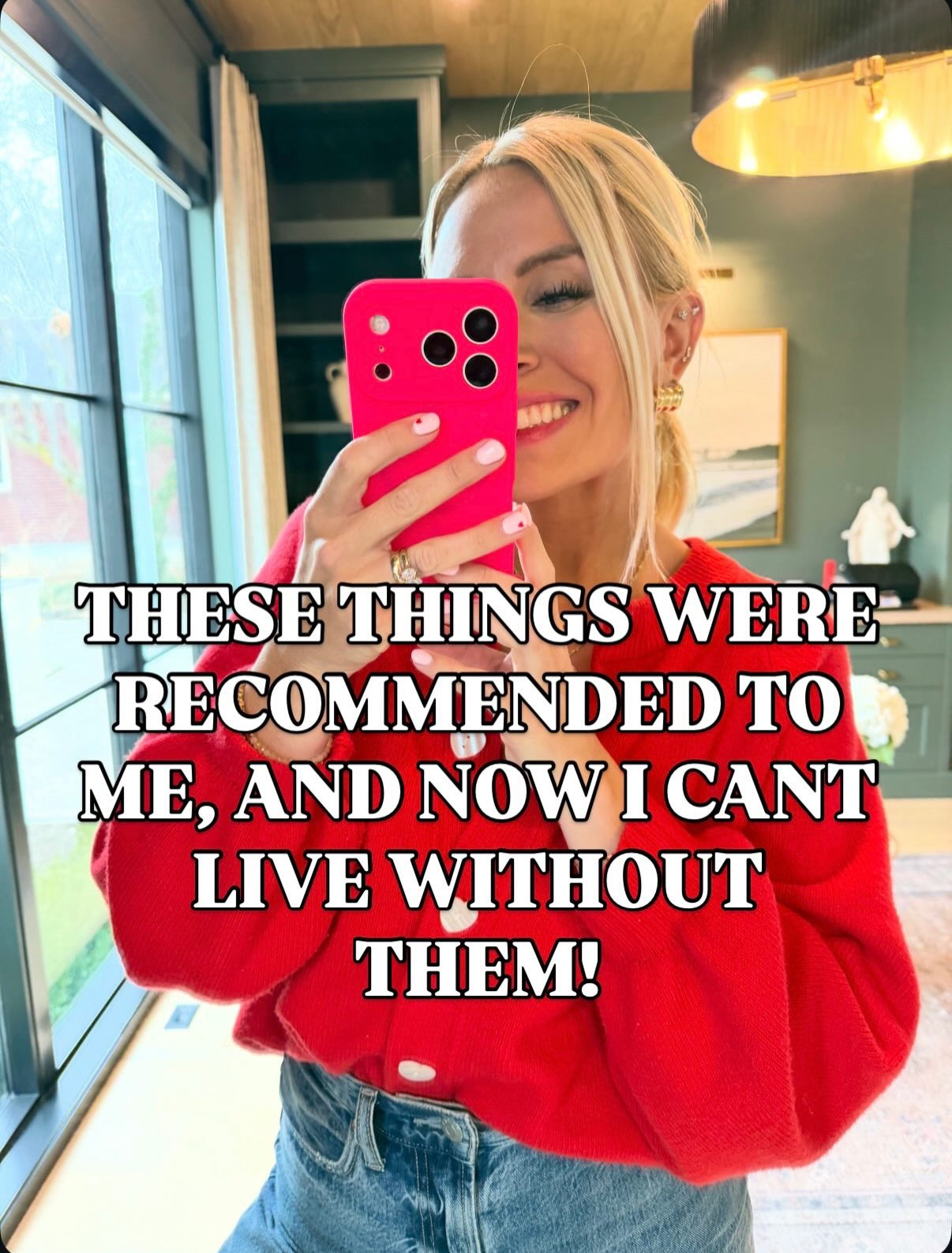 Comment SHOP and lll send links! Have to have, can’t live without products that were recommended to me and now I’ll never be without!!