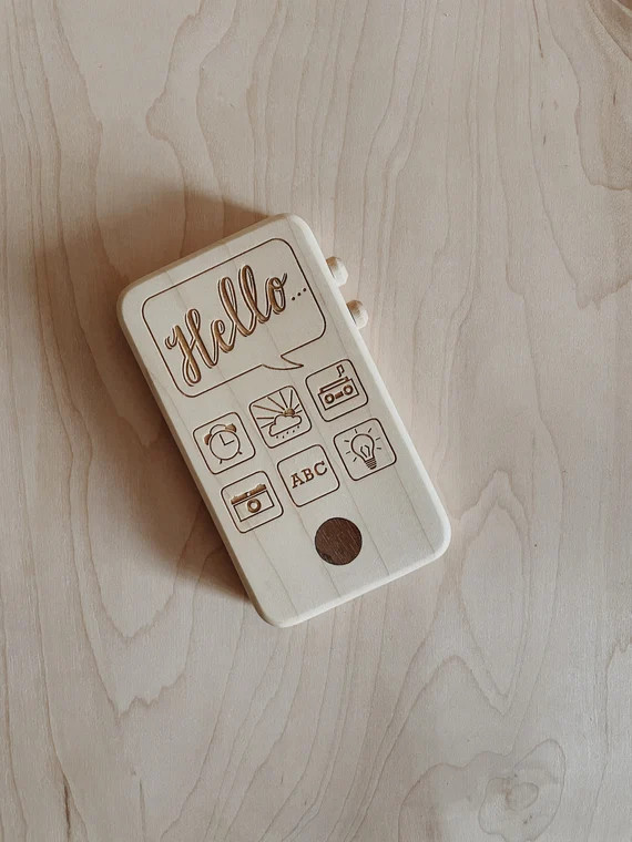 Wooden Toy Phone | Etsy (US)