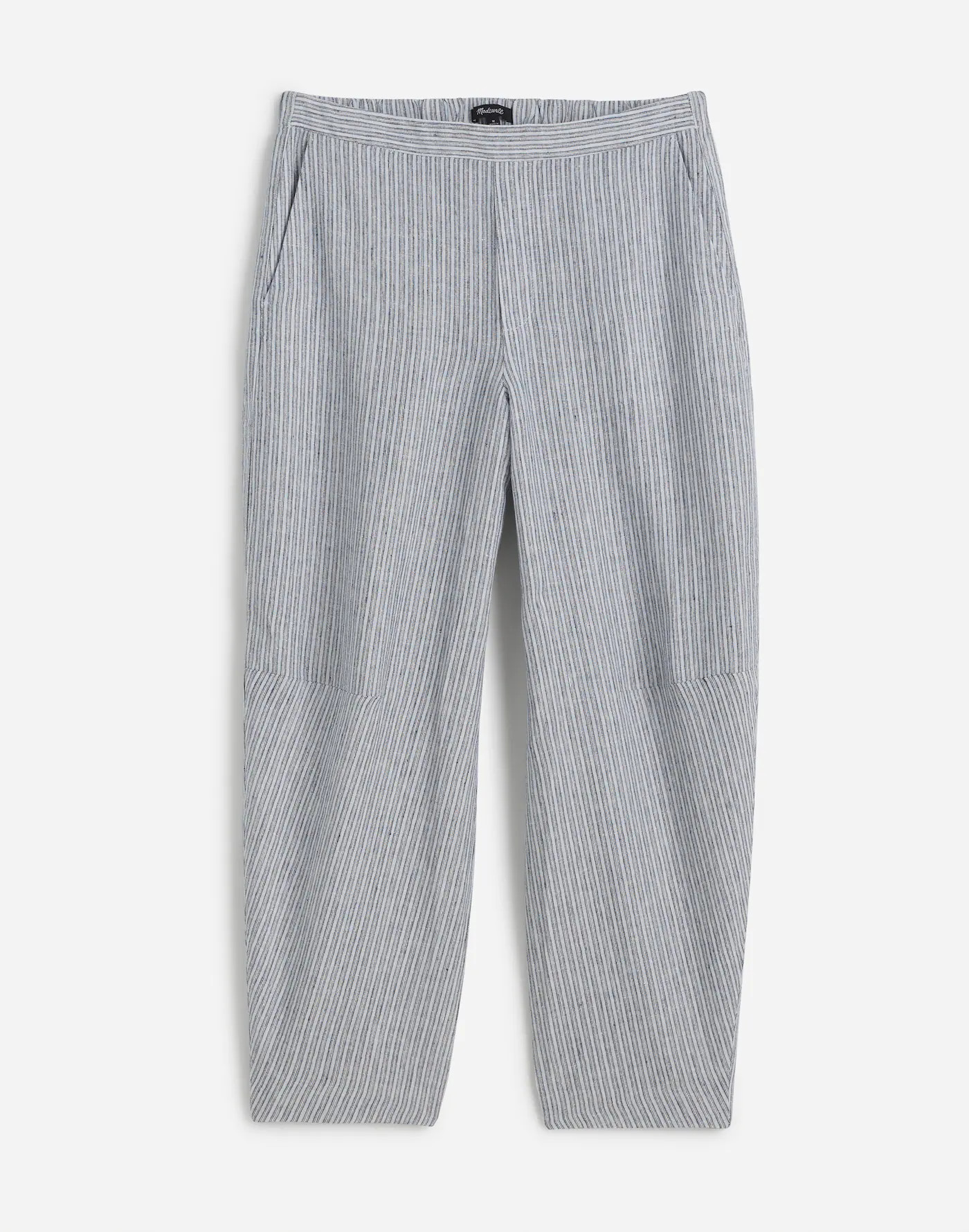 Pull-On Barrel Pants in 100% Linen | Madewell | Madewell