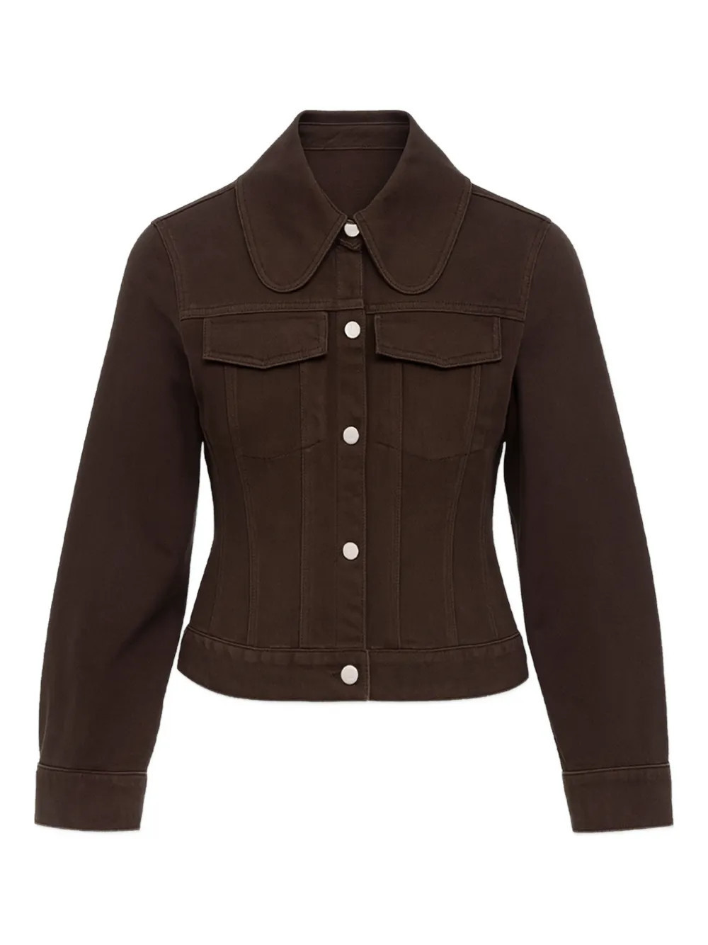 By Malene Birger Villies organic cotton denim jacket - Brown | Farfetch Global
