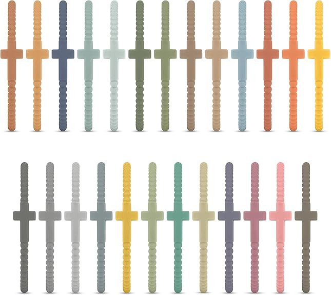 Ryan & Rose Jesus Bracelets - Cross Silicone Bracelet | Amazon (US)