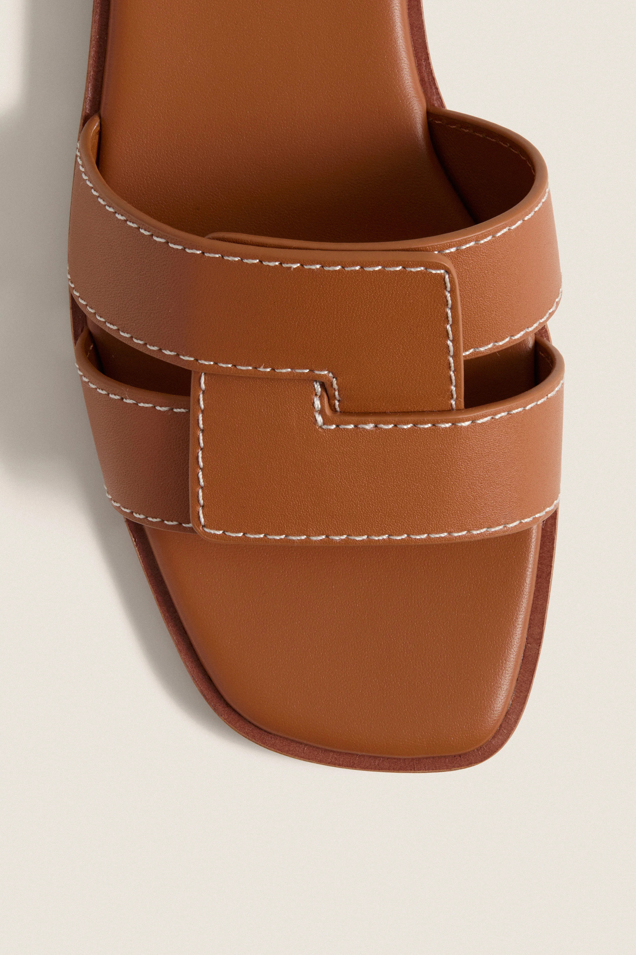 Cognac Leather Muse Sandals | Tuckernuck (US)