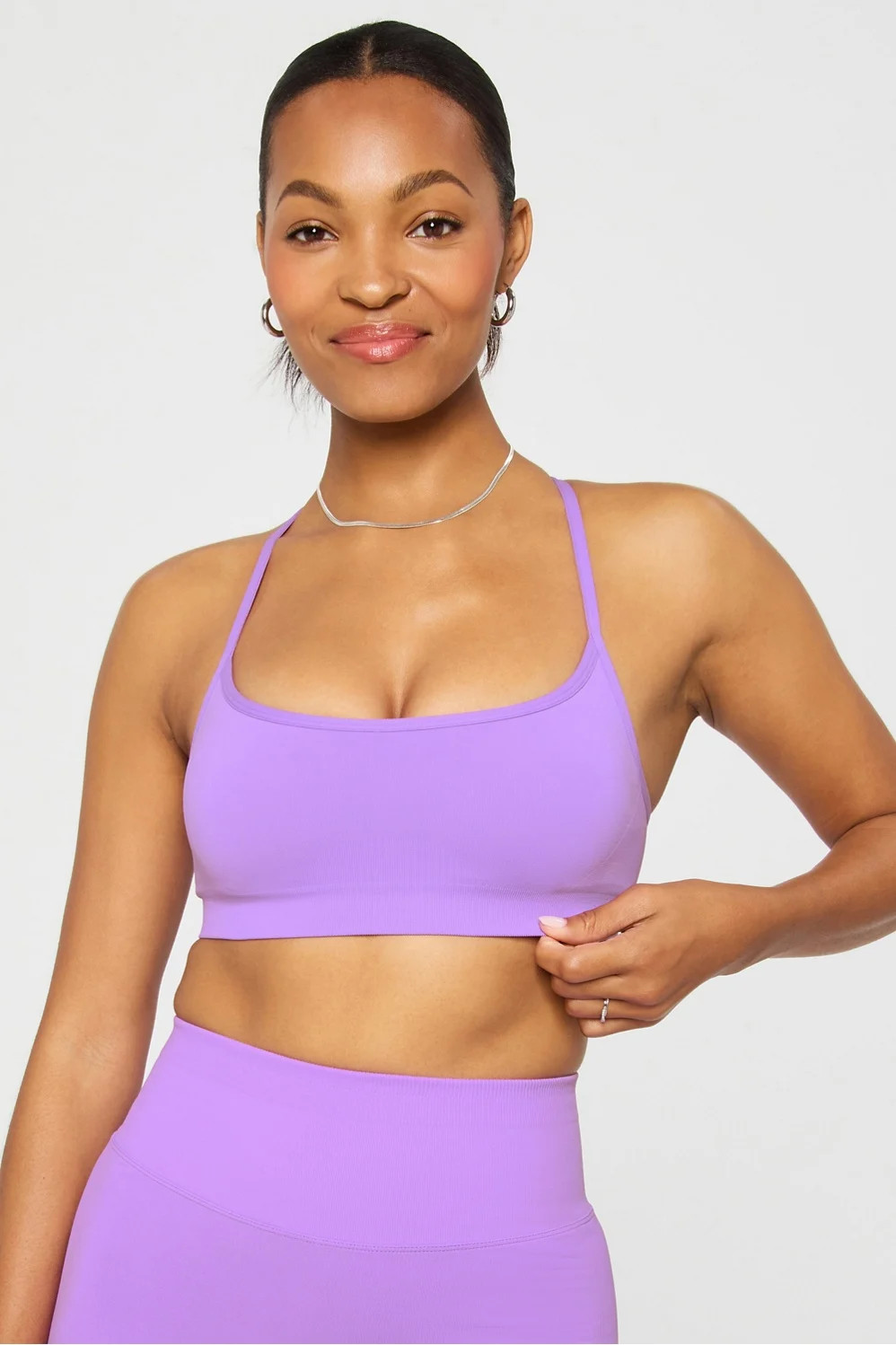 Sleek Seamless Strappy Low Impact Bra | Fabletics