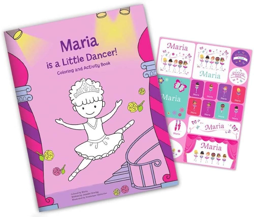 Personalized Coloring & Activity Book for Kids with Sticker Sheet - I See Me! (Ballerina) | Amazon (US)