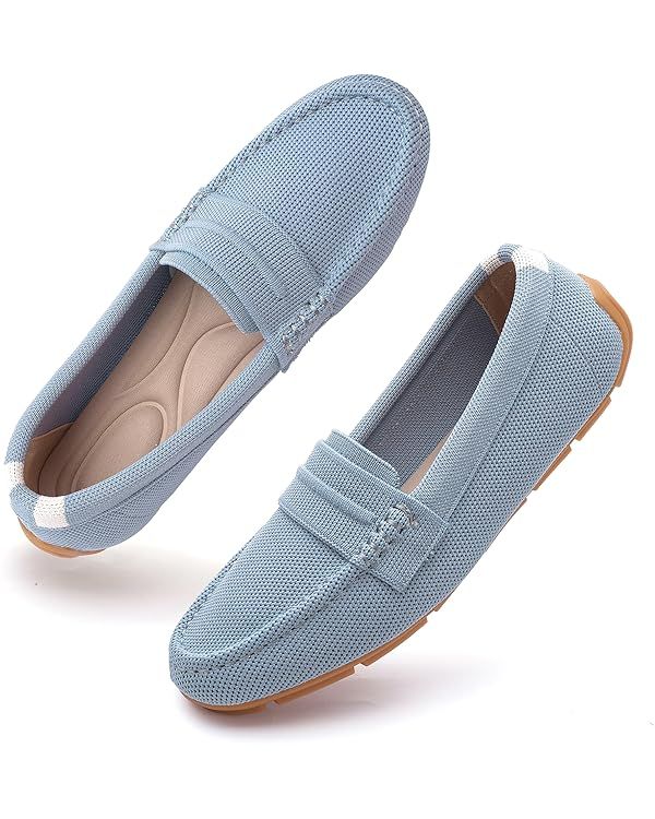 Stytbtot Women's Comfortable Loafer Shoes Flat Shoes | Amazon (US)