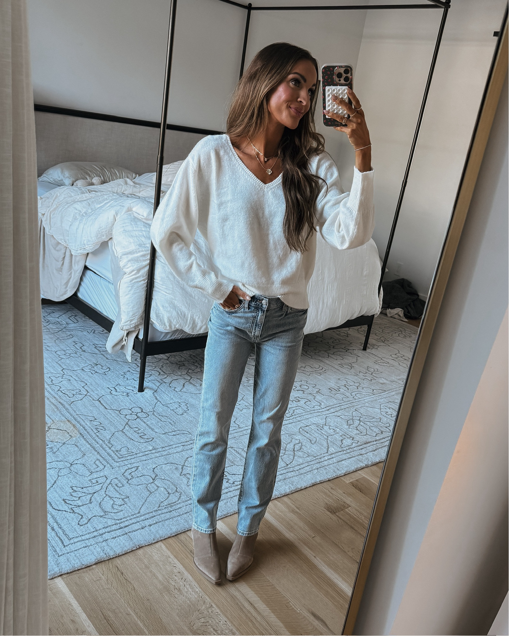 love pretty winter whites this time of year! 🤍 such a versatile piece you’ll get SO much wear out of! ✨ wearing size small 

#LTKFindsUnder50