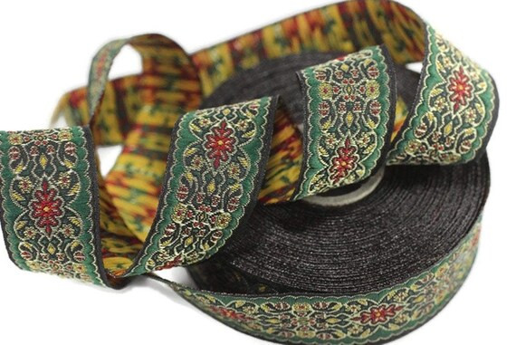 35 Mm Red&green Anatolian Jacquard Ribbon 1.37 Inches | Etsy | Etsy (US)
