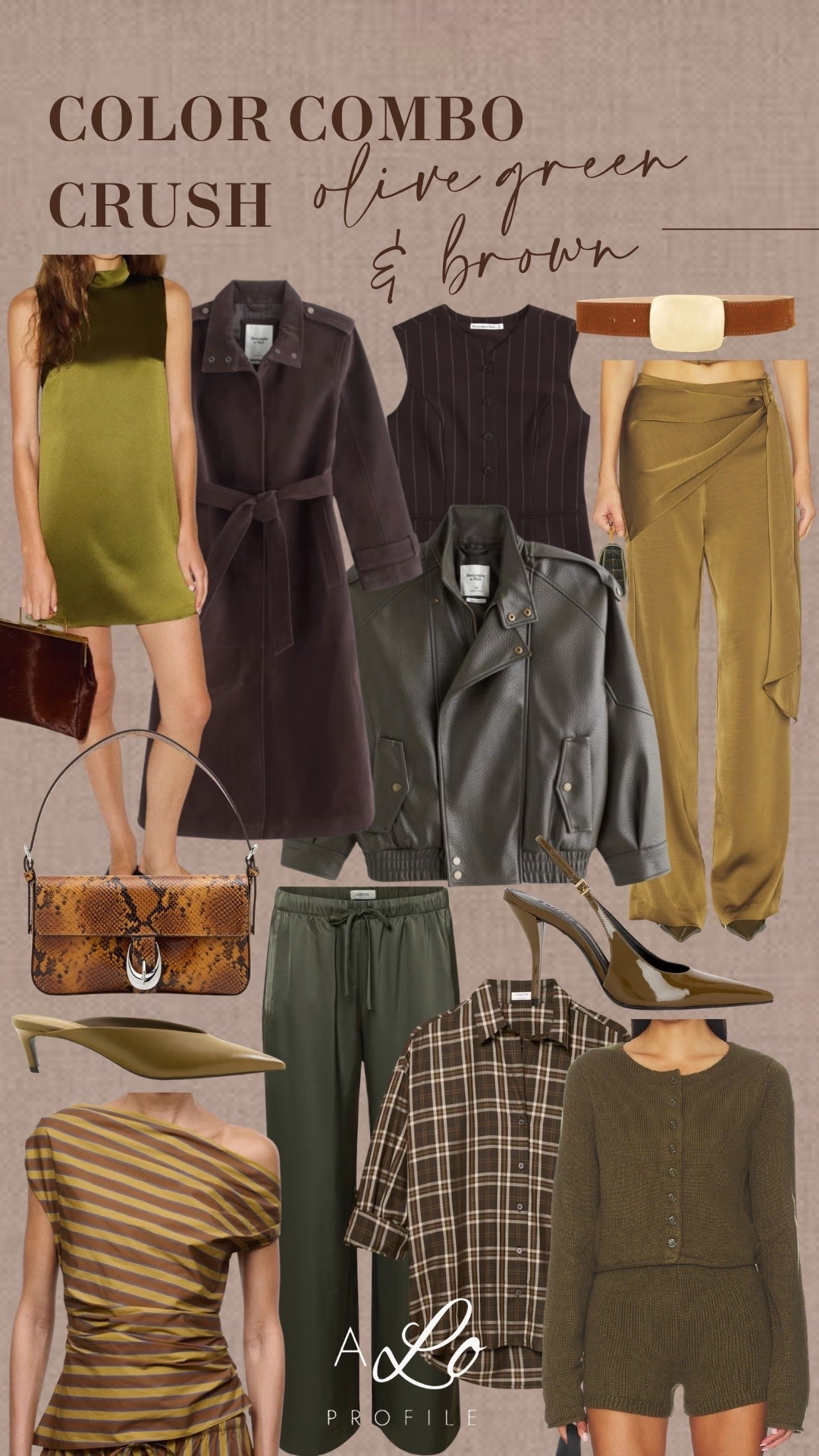 Fall Color Combo Crush: Olive Green & Brown Hues // olive green color, brown color, fashion, fall style, fall outfits, fall fashion, fall outfit ideas, fall jackets, fall dresses, fall tops, fall sweaters, fall wardrobe, fall closet staples, fall accessories, color pop

#LTKootd #LTKSeasonal