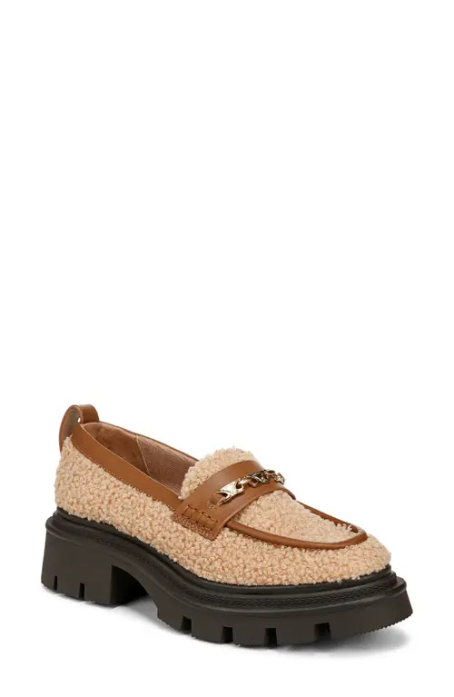 Circus NY by Sam Edelman Pierre Cozy Faux Shearling Loafer in Dark Blonde/Spiced Cognac at Nordstrom, Size 12 | Nordstrom
