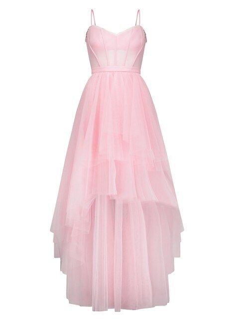 Tiered Tulle Corset Gown | Saks Fifth Avenue