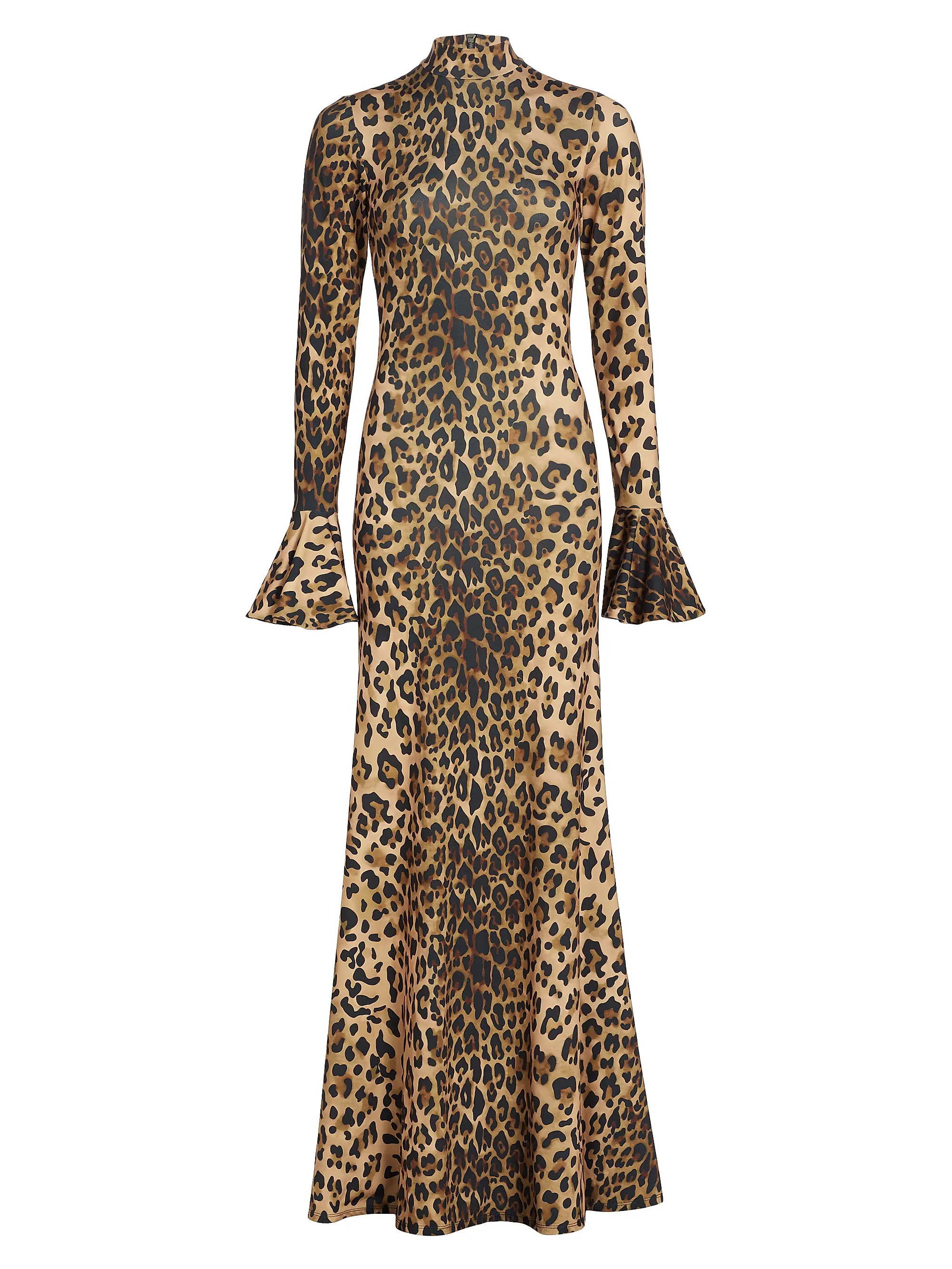 Maeve Leopard Jersey Maxi Dress | Saks Fifth Avenue