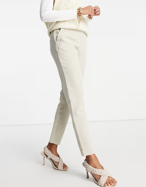 Vila smart pants in beige | ASOS (Global)