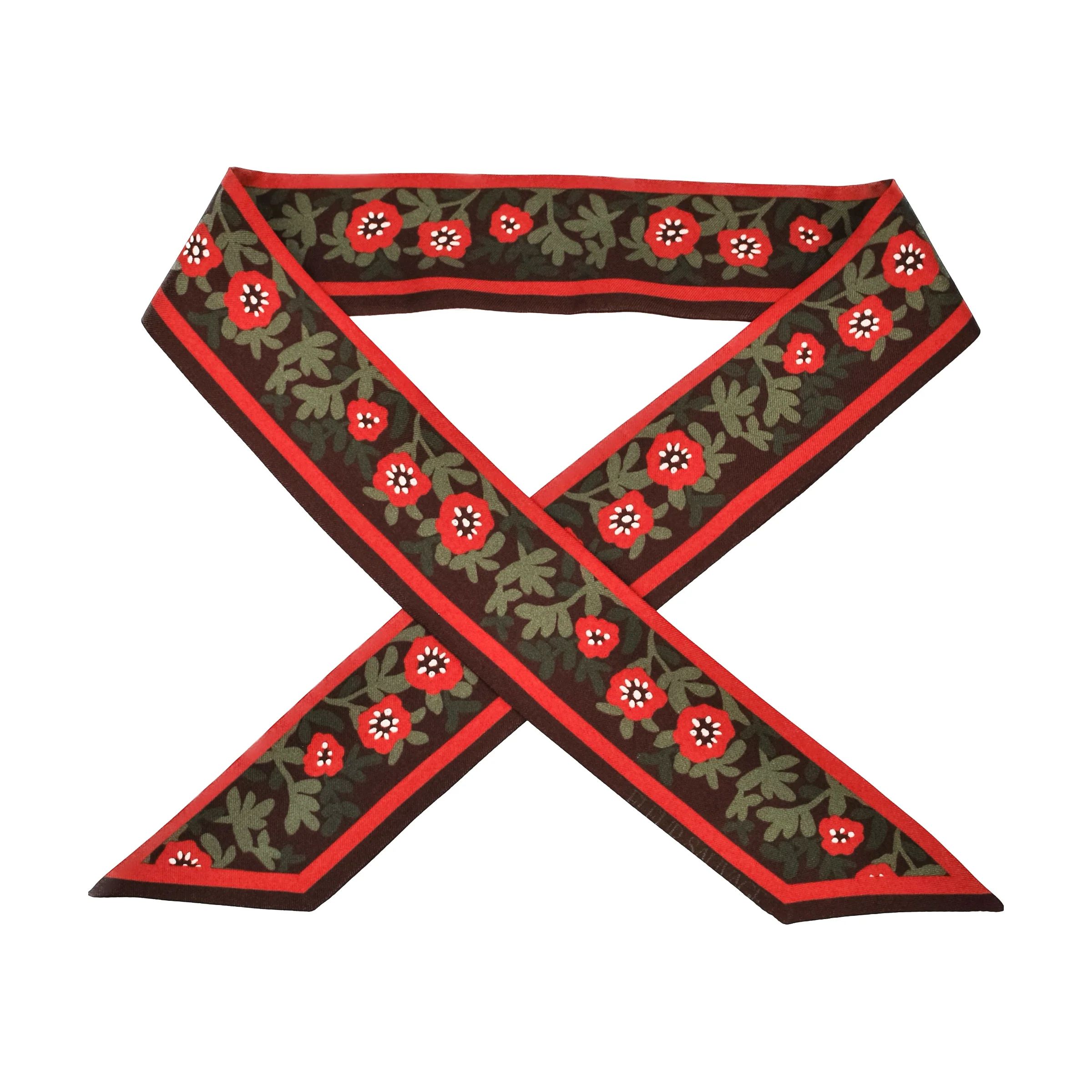 Holiday Ribbons Twilly Scarf | Fleur Sauvage Design