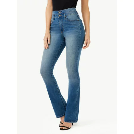 Sofia Jeans Women s Marisol Curvy Bootcut Super High Rise Jeans 32.5 Inseam Sizes 0-20 | Walmart (US)