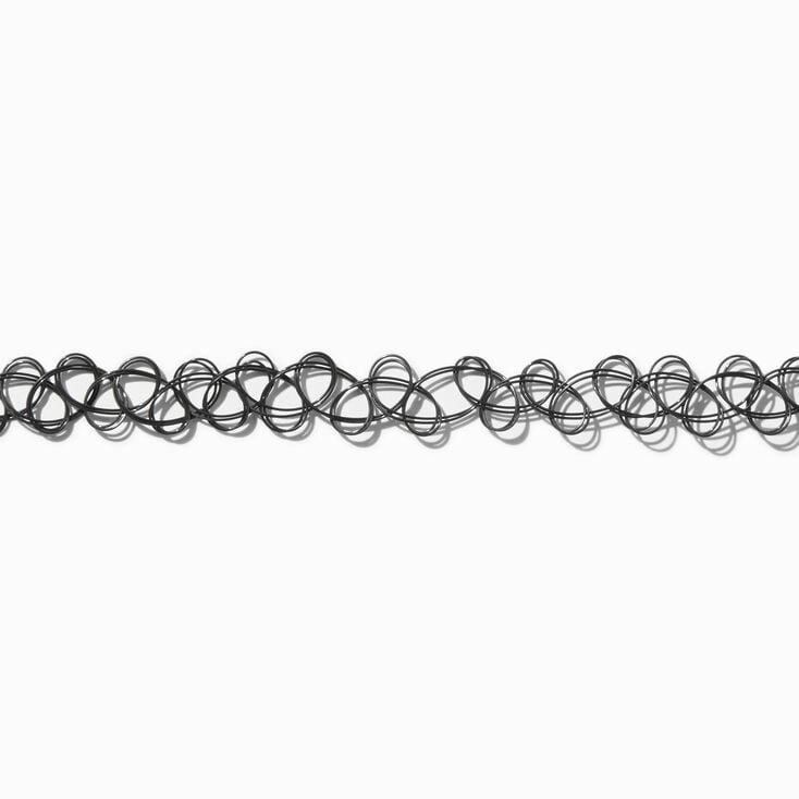 Black Tattoo Choker Necklace | Claire's (UK)
