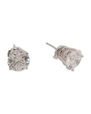 Made In Usa 14kt White Gold Lab Grown Diamond Stud Earrings | TJ Maxx
