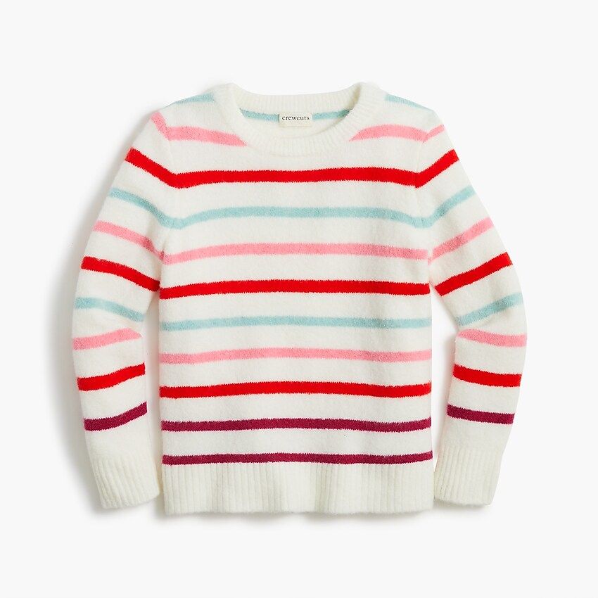 Girls' multistripe sweater in extra-soft yarn | J.Crew Factory
