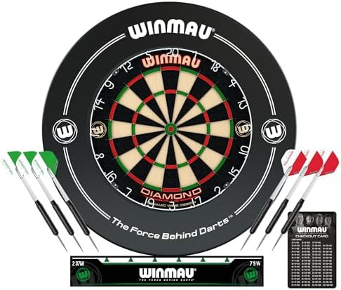 WINMAU Diamond Plus Dartboard - PDC Tournament Dart Board with High-Density Sisal & Reduced Bounc... | Amazon (US)