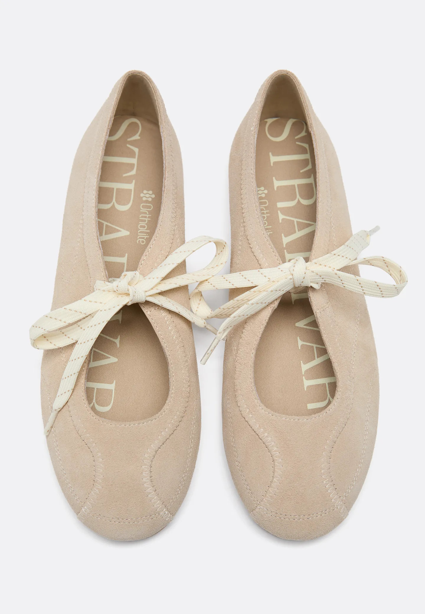 Leather bow sneakerinas | Stradivarius (UK)