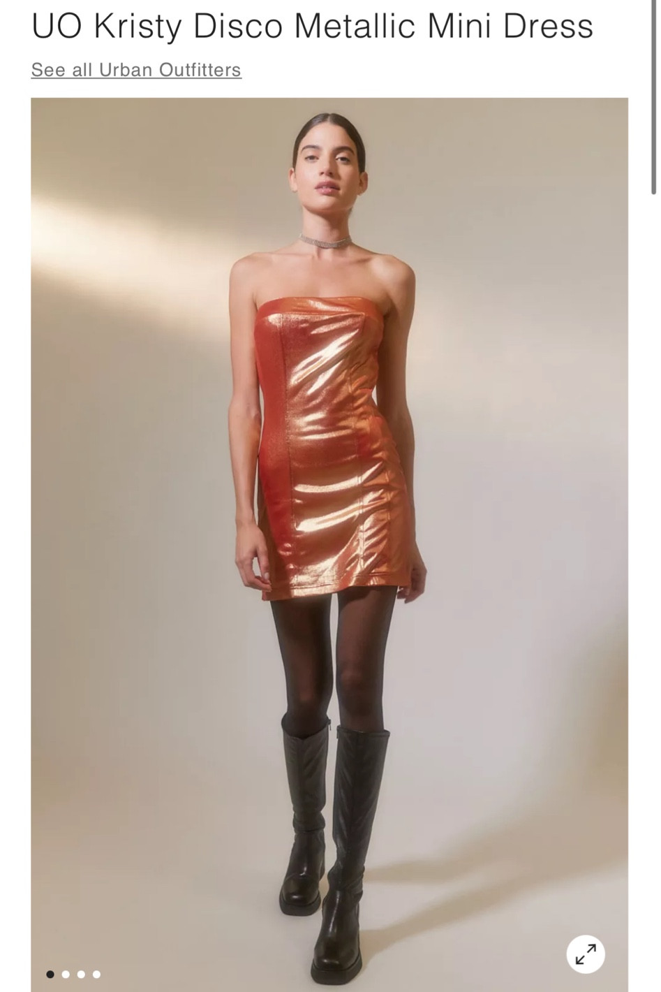 urban outfitters // strapless metallic mini dress 

#LTKHoliday #LTKstyletip #LTKSeasonal