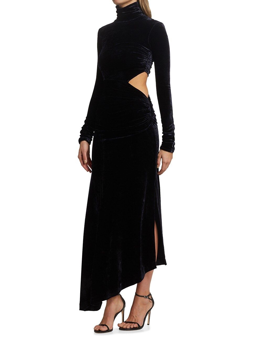 Katherine Cutout Velvet Dress | Saks Fifth Avenue