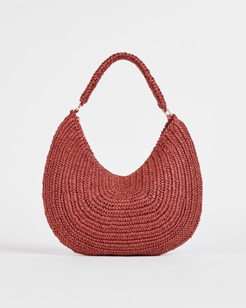 Crescent Paper Straw Shoulder Bag | Target AU
