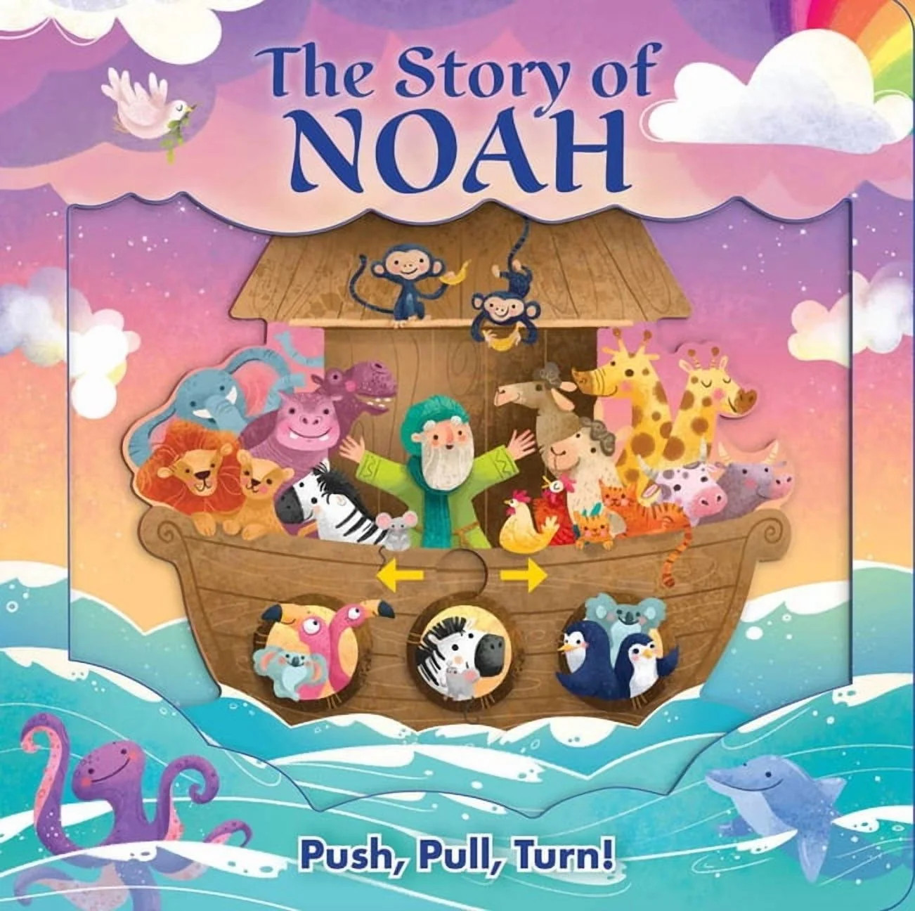 Push-Pull-Turn: The Story of Noah (Board book) | Walmart (US)