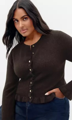 Florence Frill Cardigan | Belk