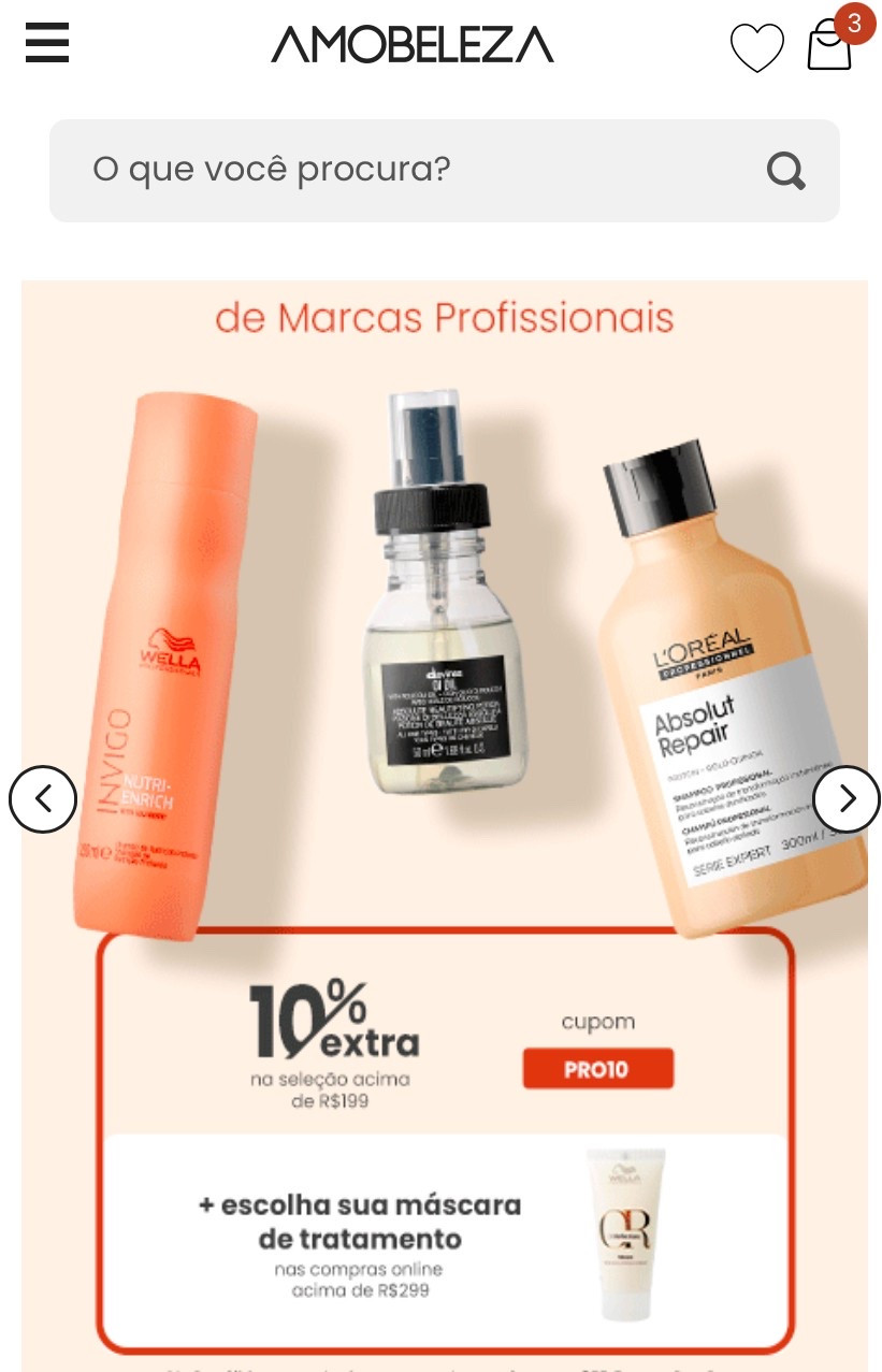 Cupom PRO10. 10 % Extra em produtos Wella e em compras acima de R$ 299 ganha 1 mini de cabelo profissional 

#LTKbeleza #LTKbrasil #LTKpromo