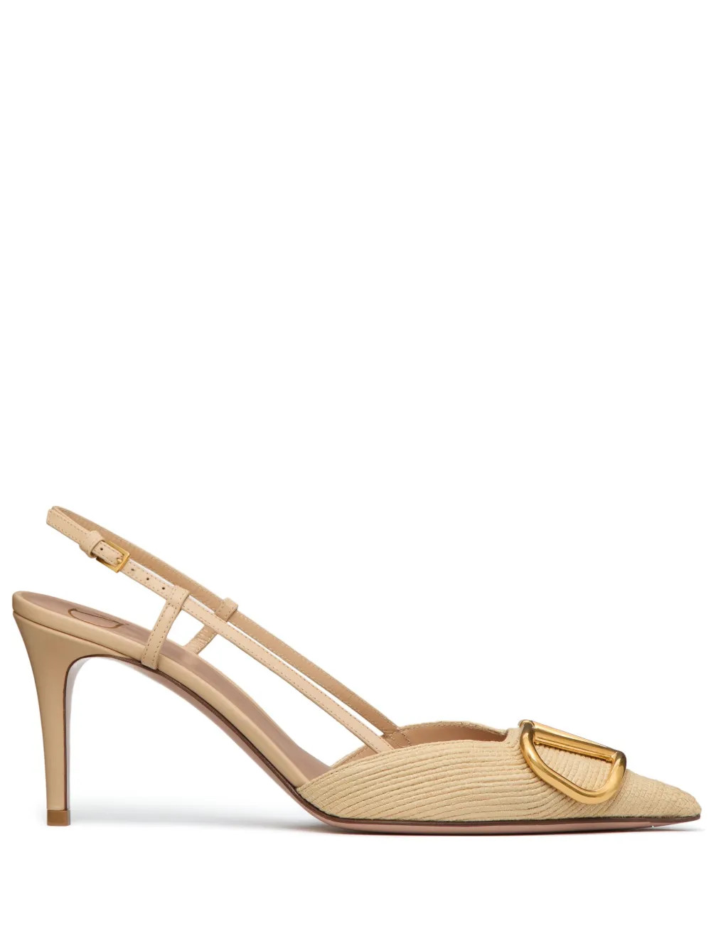 Valentino Garavani VLogo Signature 80mm Slingback Pumps - Farfetch | Farfetch Global